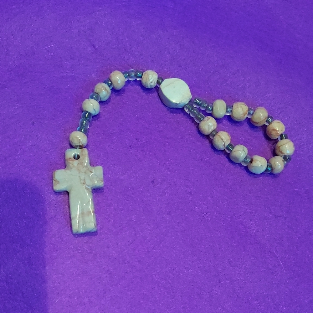 Beaded Cross Prayer Beads